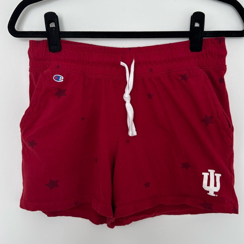 Champion Red Pajama Shorts with Star Pattern